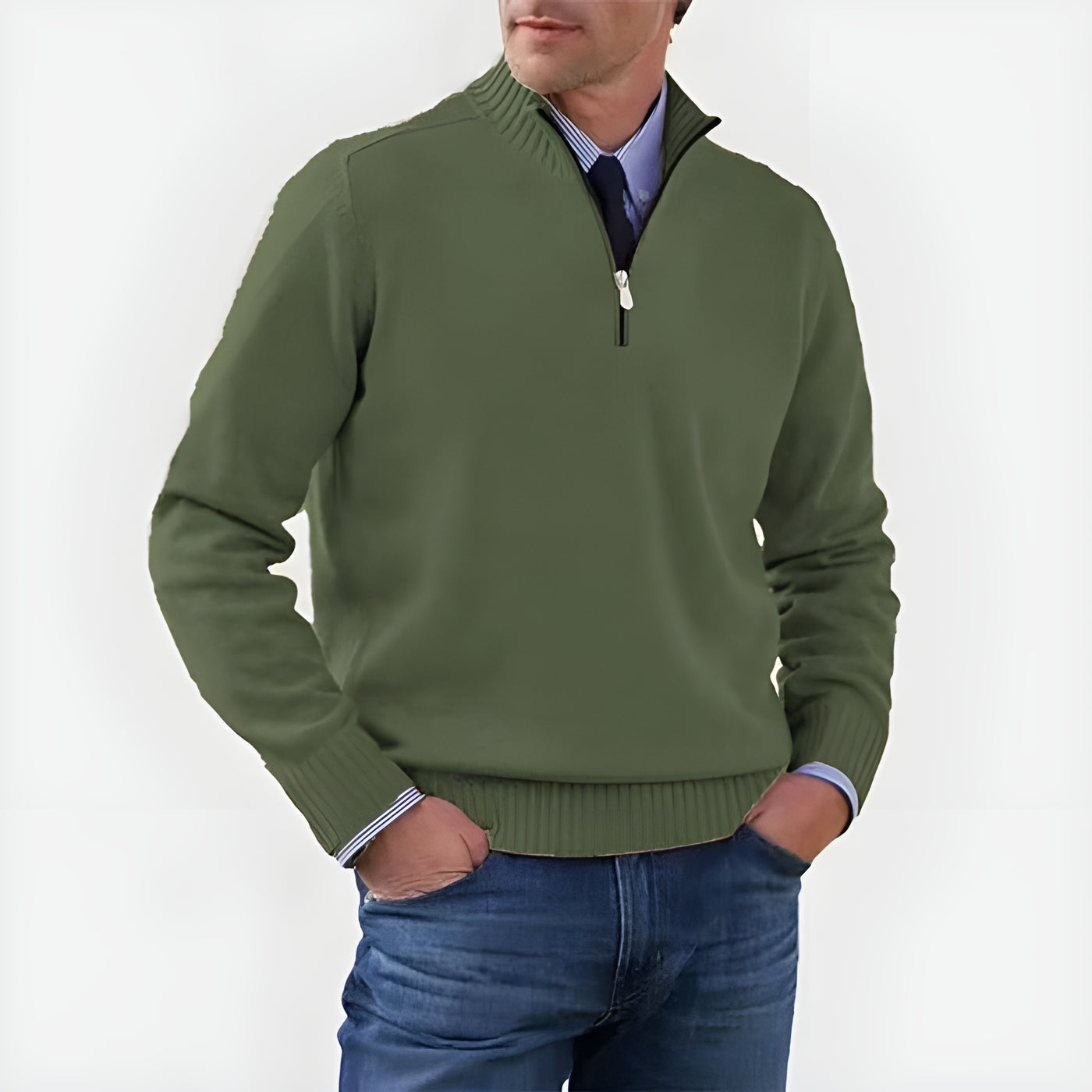 Laurent™ | Pull à col zippé élégant
