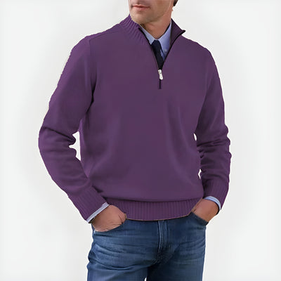 Laurent™ | Pull à col zippé élégant