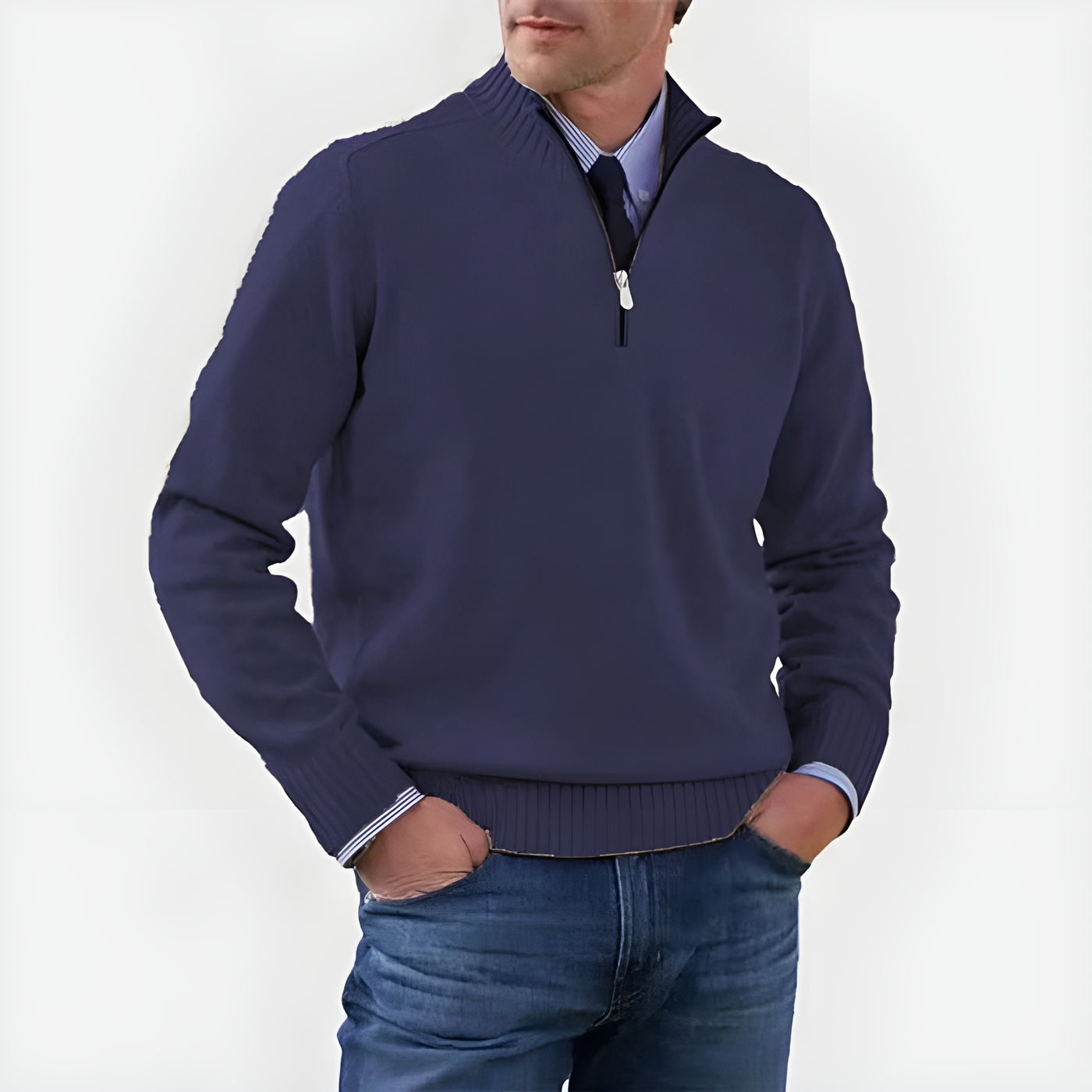 Laurent™ | Pull à col zippé élégant