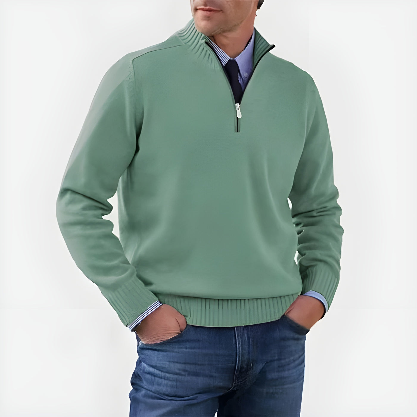 Laurent™ | Pull à col zippé élégant