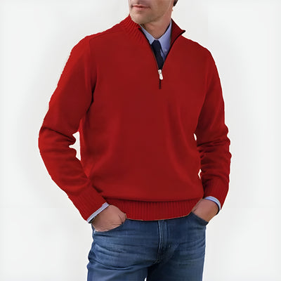 Laurent™ | Pull à col zippé élégant