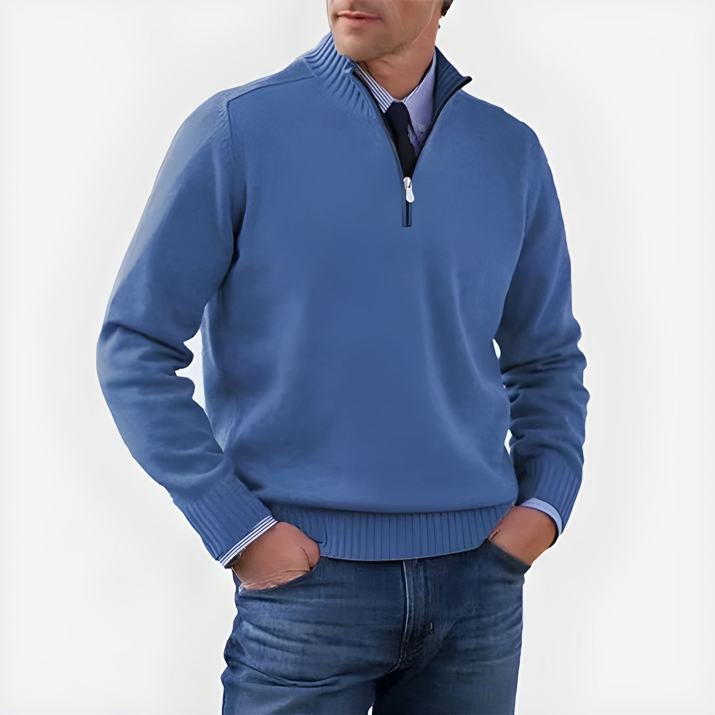 Laurent™ | Pull à col zippé élégant
