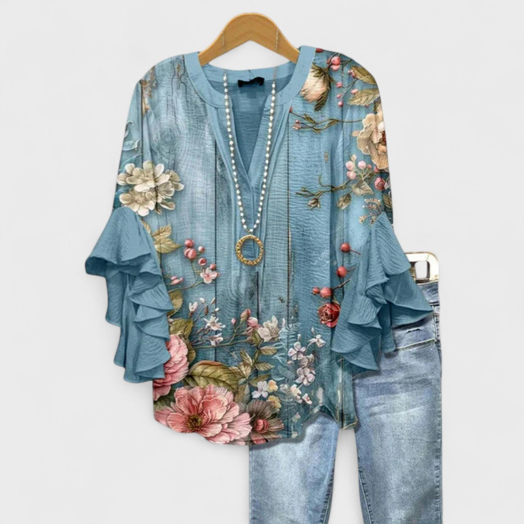 Floral Blue / 5XL