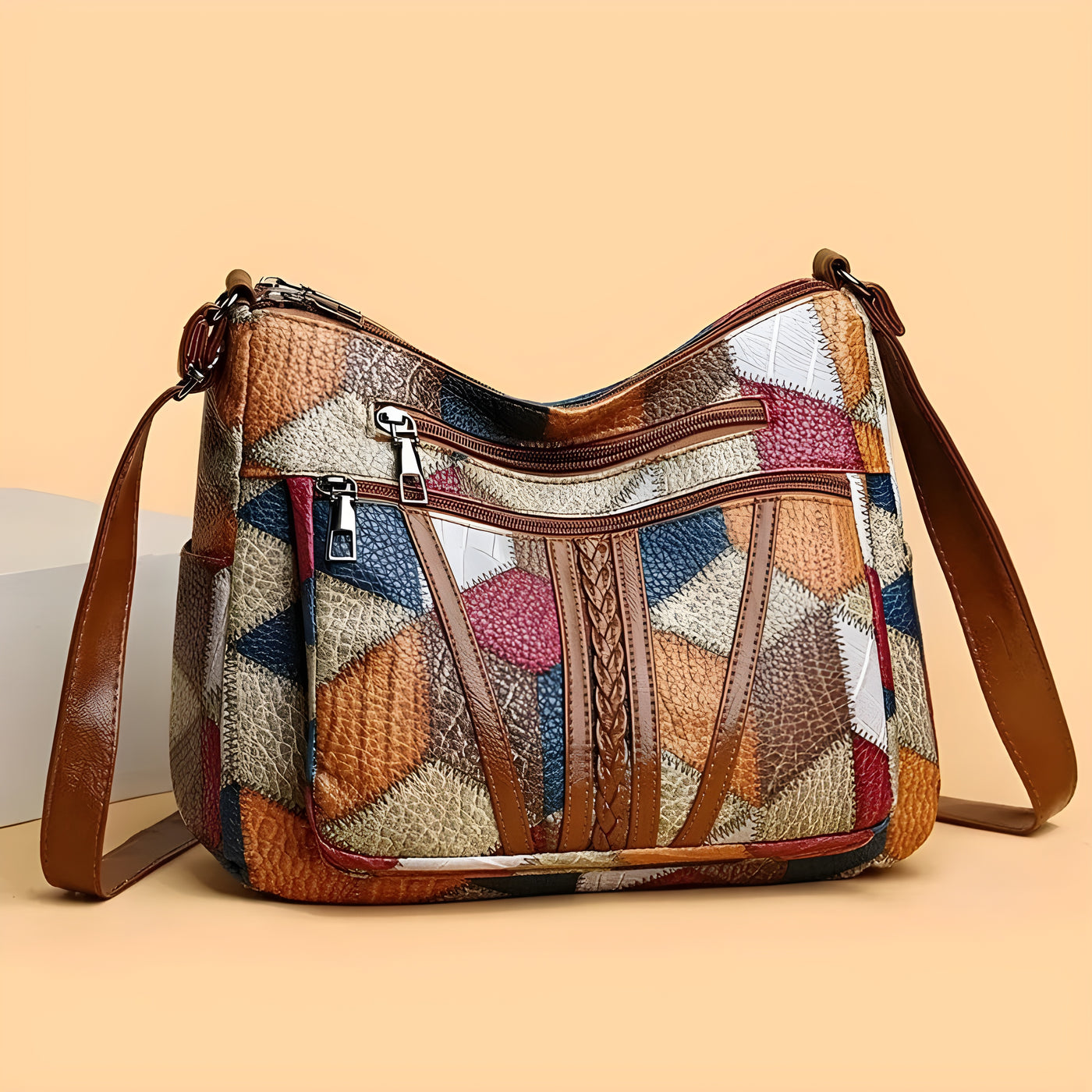 Navelle™ | Sac à main en cuir mosaïque
