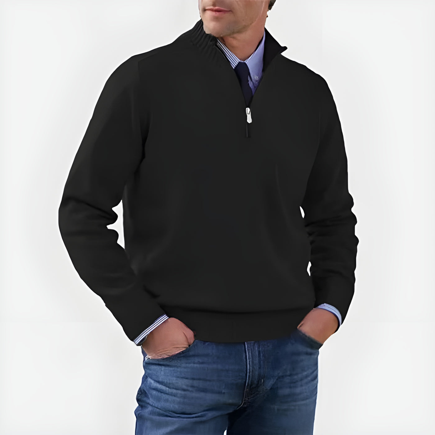 Laurent™ | Pull à col zippé élégant