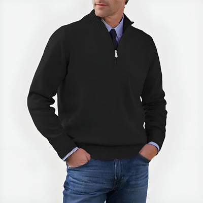 Laurent™ | Pull à col zippé élégant