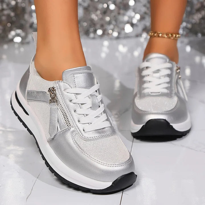 Céline™ | Baskets tendance confortables et élégantes - Design zippé élégant